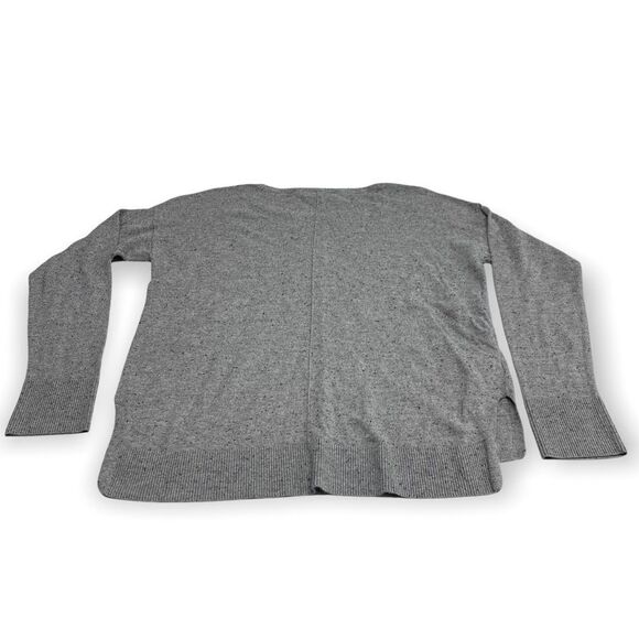 Loft Speckled Gray Hi-Lo Sweater - Picture 2 of 7